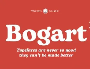 Bogart Serif Family font