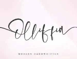 Olliffia Calligraphy font