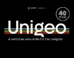 Unigeo Family font