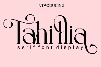 Tahillia font