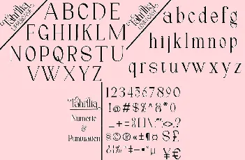 Tahillia font