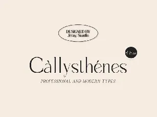 Callysthenes font