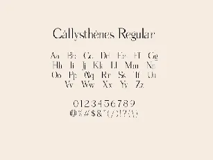 Callysthenes font