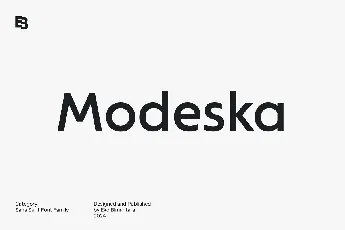 Modeska font