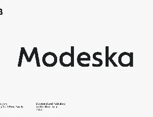 Modeska font