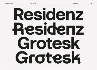 Residenz Grotesk Family font