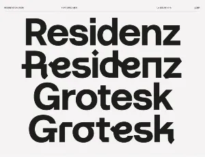 Residenz Grotesk Family font