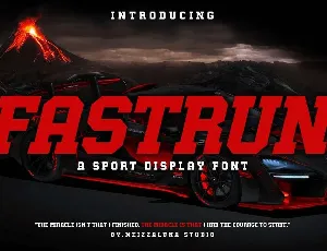 Fastrun font