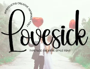 Lovesick Script font