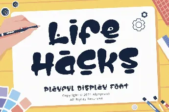 Life Hacks font