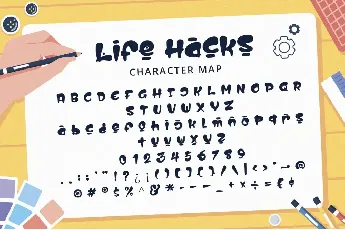 Life Hacks font