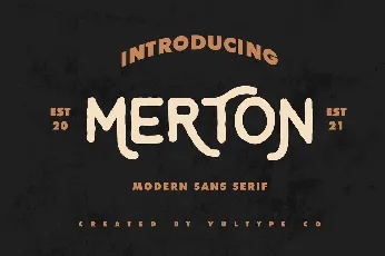 Merton font