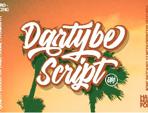 Dartybe Script font