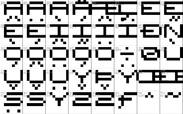 Wide Pixel-7 font