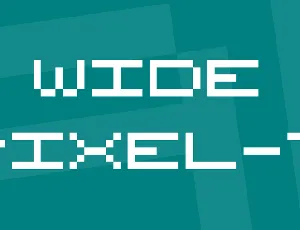 Wide Pixel-7 font