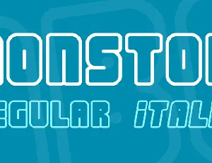 Nonstop font