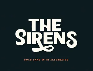 Sirens Sans Serif font