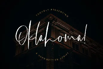 Oklahoma Handwritten font