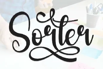 Sorter Script font