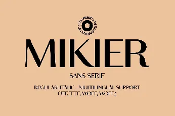 Mikier font