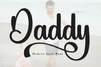 Daddy Script font