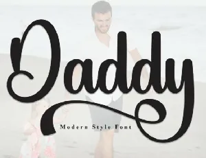 Daddy Script font