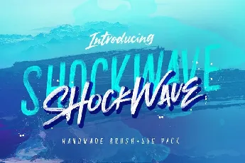 Shockwave Handmade font