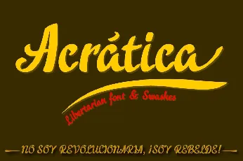 AcrÃ·tica Free font