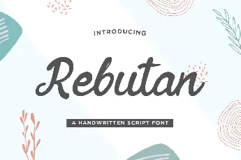 Rebutan Free Trial font