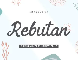 Rebutan Free Trial font