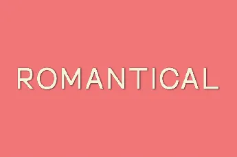 Romantical font