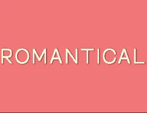 Romantical font