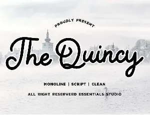 The Quincy font