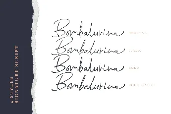 Bombalurina font