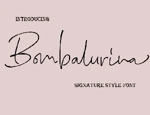 Bombalurina font