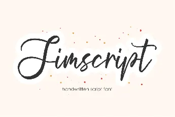 Jimscript font