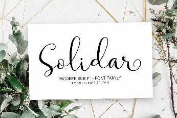 Solidar Script font