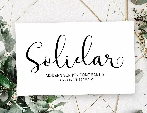 Solidar Script font