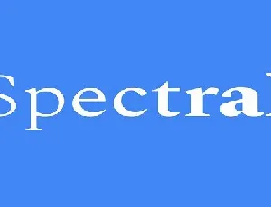 Spectral font