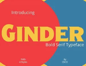 Ginder font