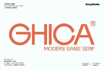 Ghica font