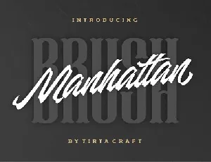 Manhattan Brush Ink Script font