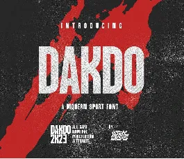 Dakdo font