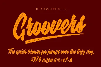 GROOVERS PERSONAL USE font