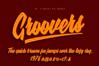 GROOVERS PERSONAL USE font