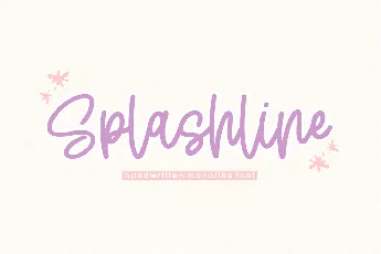 Splashline font