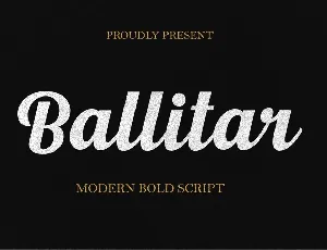 Ballitar City font