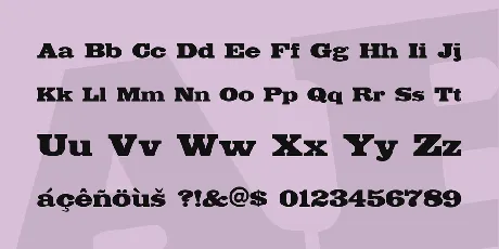 Fette Egyptienne font