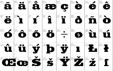 Fette Egyptienne font