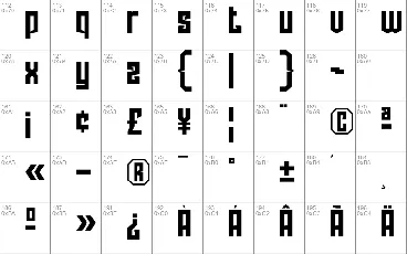 NCL Sebgorq font